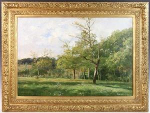 Summer Landscape by Pierre Emmanuel Eugene Damoye