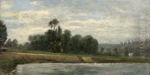 Paysage Boise by Pierre Emmanuel Eugene Damoye