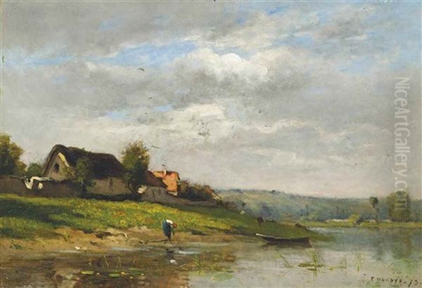A Cottage On A River Bank - view 1
