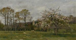 Paysage Au Cerisier Japonais