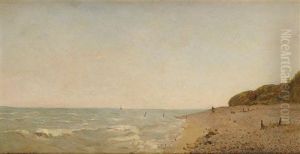 La Cote De Villerville by Pierre Emmanuel Eugene Damoye