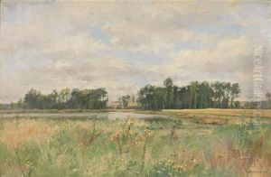 Paysage De Campagne by Pierre Emmanuel Eugene Damoye