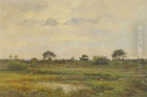 Paysage De Campagne by Pierre Emmanuel Eugene Damoye