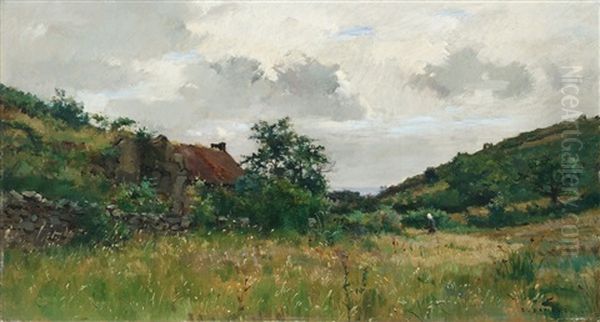 Weite Hugelige Landschaft Mit Haus - view 1