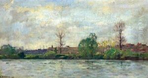 Carrieres-saint-denis, Vue Prise De La Rive Gauche De La Seine