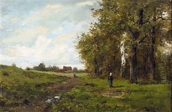 Feldlandschaft Mit Reisigsammlerin - view 1