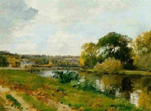 A River Landscape A River Landscape