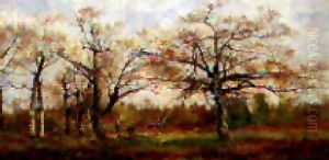 Promenade Dans Un Sous-bois by Pierre Emmanuel Eugene Damoye