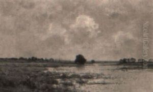 Marais A Arleux by Pierre Emmanuel Eugene Damoye