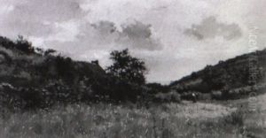 Sommerlandschaft Mit Gehoft Und Staffagen