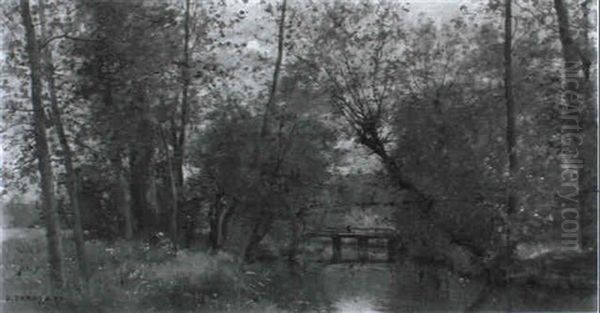 Flusslandschaft Mit Zwei Frauen - view 1