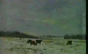 Winterweide by Pierre Emmanuel Eugene Damoye