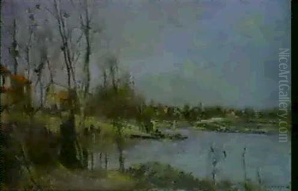 La Seine Aux Environs De Paris (saint-ouen Ou Gennevilliers) - view 1
