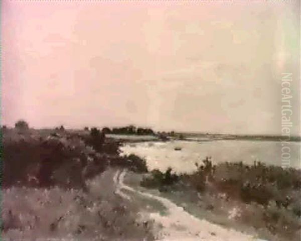 An Extensive Riverlandscape With A Horseman Off A Track - view 1