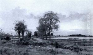 Scene Pastorale by Pierre Emmanuel Eugene Damoye