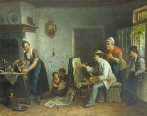 The Artist by Jan Jacobus Matthijs Damschroeder