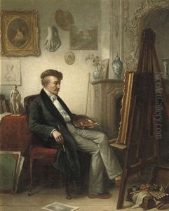 An Artist In His Studio