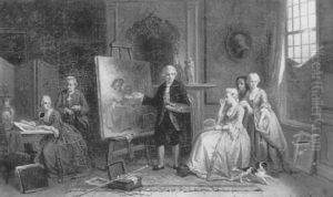 The Artist's Studio by Jan Jacobus Matthijs Damschroeder