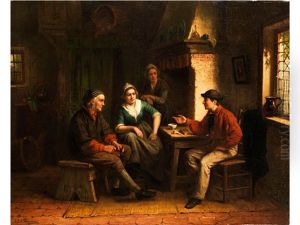 Hollandische Genreszene In Interieur