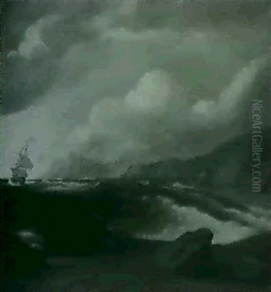 A Ship On Stormy Seas - view 1