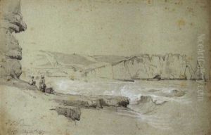 View Of Dieppe (+ 11 Others; 12 Works, Various Sizes) by William Parsons Winchester Dana