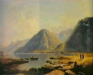View Of Villeneuve On Lake Geneva