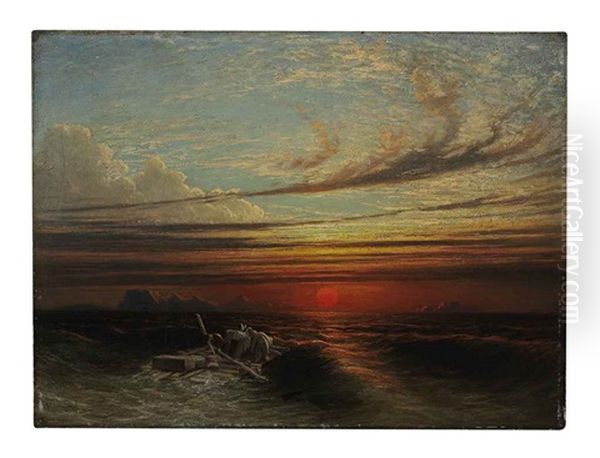 Sunset At Sea After A Storm - view 1