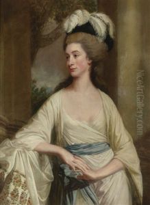 Portrait Of Eliza Fitzgerald by Nathaniel Dance Holland (Sir)