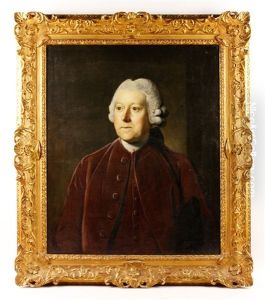 Portrait Of Sir Charles Pinfold, Bust-length, Wearing Brown Coat And White Cravat by Nathaniel Dance Holland (Sir)