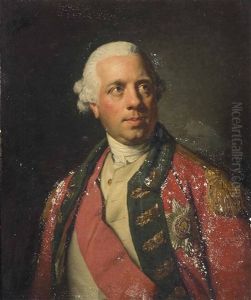 Portrait Of Sir Basil Keith Murray (1730-1795), Bust-length, In Scarlet Military Coat With Green Facings And White Vest, Wearing The Riband And Star Of The Bath by Nathaniel Dance Holland (Sir)