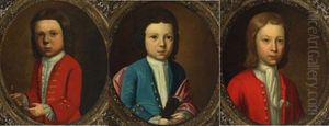 Portraits Of An Officer's Children (set Of 3)