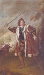 Portrait Of David Garrick As Richard Iii by Nathaniel Dance Holland (Sir)