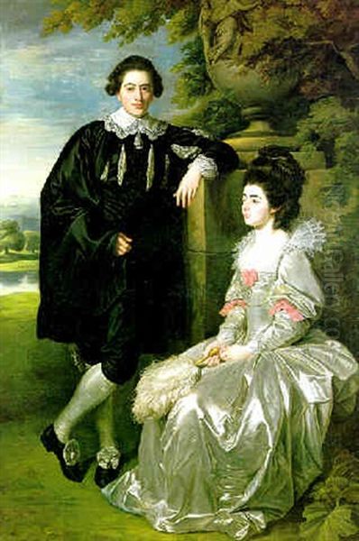 Portrait Of A Gentleman With His Wife ( William Henry Cavendish, 3rd Duke Of Portland And Dorothy Cavendish?) - view 1