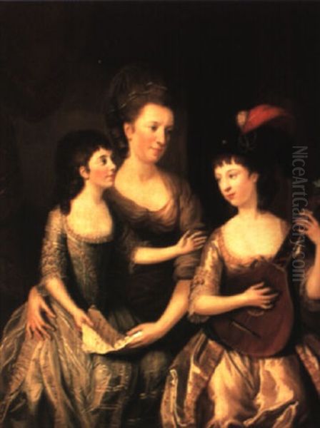 Portrait Of Mrs. Woodward And Her Two Daughters - view 1
