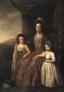 Group Portrait Of Mary, Countess Of Darnley, And Her Children by Nathaniel Dance Holland (Sir)