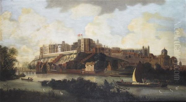 View Of The Windsor Castle And The Thames - view 1