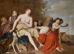 Diana Und Ihre Nymphen Vor Der Jagd by Johan Danckerts