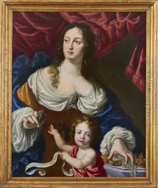 Allegorie De La Richesse Avec Le Portrait De Vittoria Della Rovere - view 1