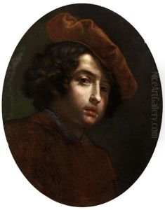 Bildnis Eines Jungen Mannes Mit Rot-braunem Barett