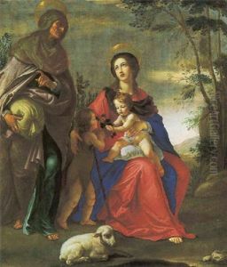 Madonna Con Gesu Bambino E I Santi Elisabetta E Giovannino