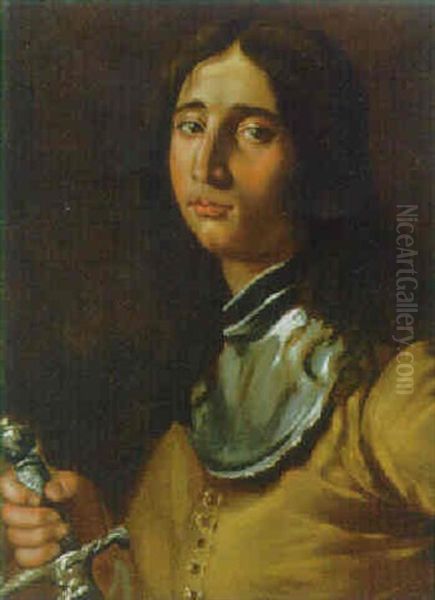 A Soldier Holding A Sword - view 1