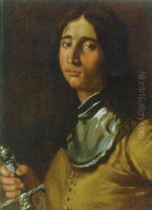 A Soldier Holding A Sword