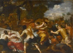 Der Raub Der Sabinerinnen by Pietro Dandini