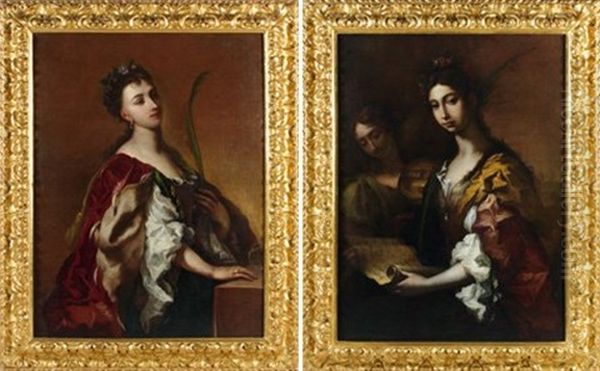 Sainte Catherine D'alexandrie (+ Sainte Cecile; Pair) - view 1