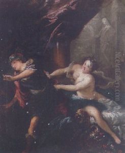 Joseph And Potiphar's Wife by Pietro Dandini