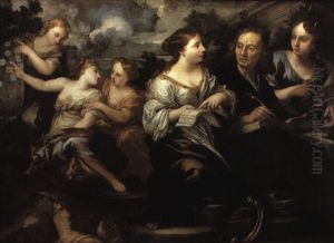 Ritratti Di Filippo Baldinucci Con Figure Allegoriche Delle Arti by Pietro Dandini