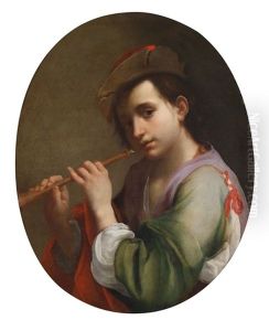 Flotenspieler by Vincenzo Dandini