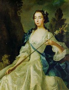 Portrait Of A Young Woman As A Shepherdess