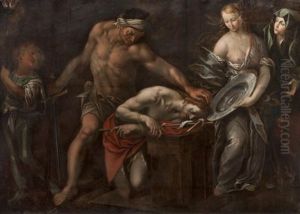 The Beheading Of Saint John The Baptist by Giovanni Stefano Danedi