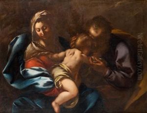 La Sainte Famille by Giovanni Stefano Danedi